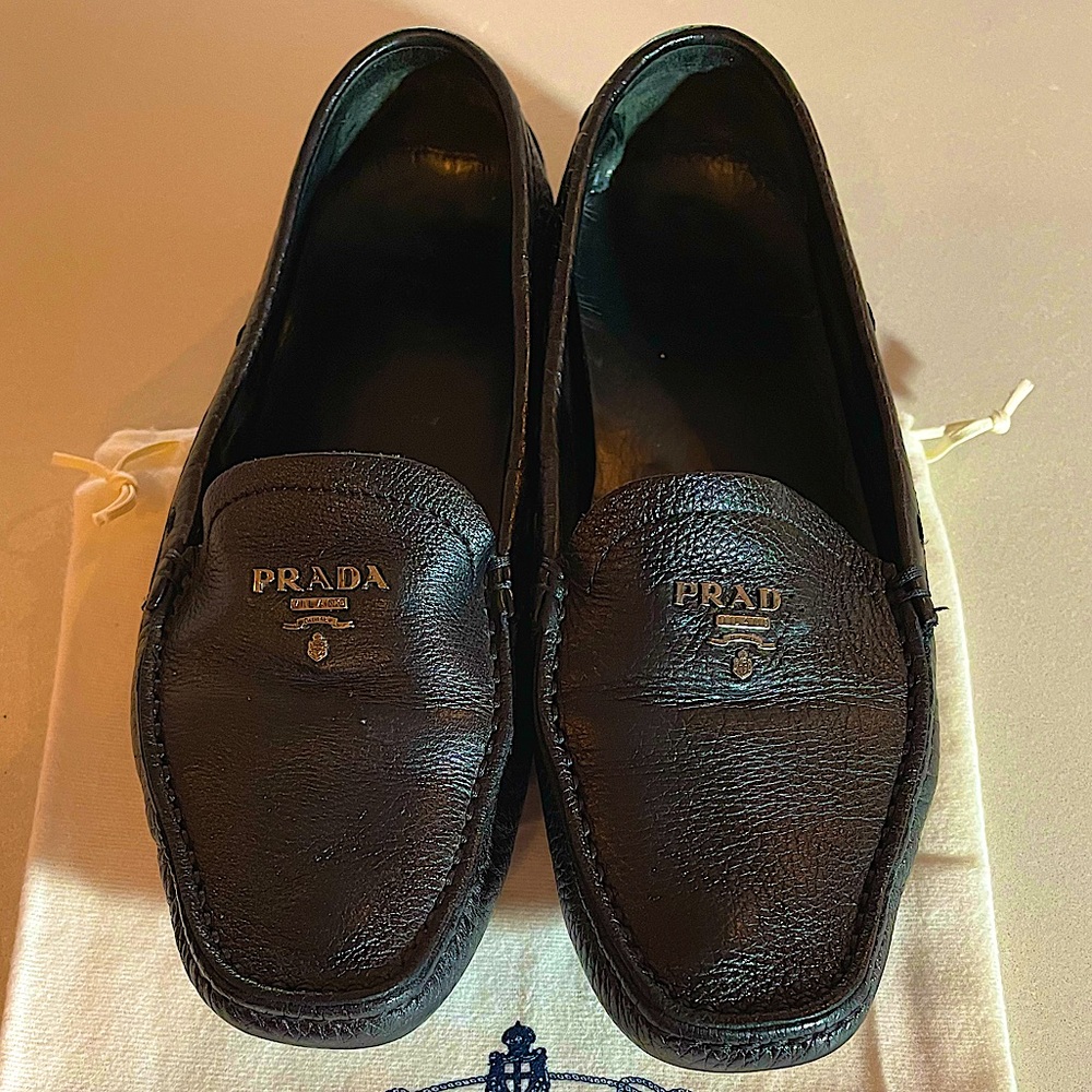 Prada Pebbled Leather Shoe